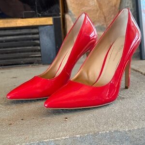BCBGeneration Red Patent Heels